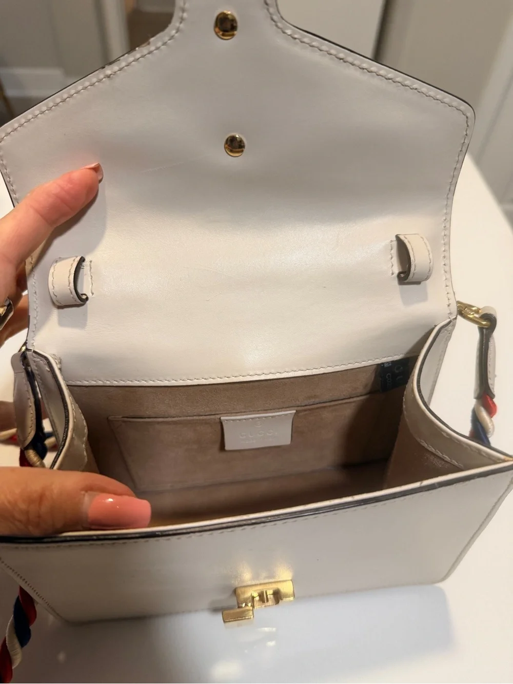 Gucci Sylvie Mini Top Handle Bag with Braided Strap, Dust bag and COA